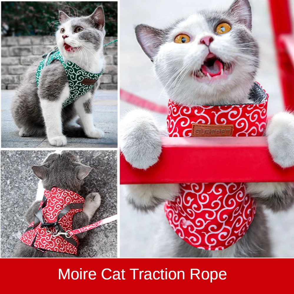 Cotton Cat Vest Pet Harness Traction Rope Anti-Detachment Adjustable Vest Breathable Mesh Cat Clothes Pet Walking Chain Hot Sale
Cotton Cat Vest Pet Harness Traction Rope Anti-Detachment Adjustable Vest Breathable Mesh Cat Clothes Pet Walking Chain Hot Sale