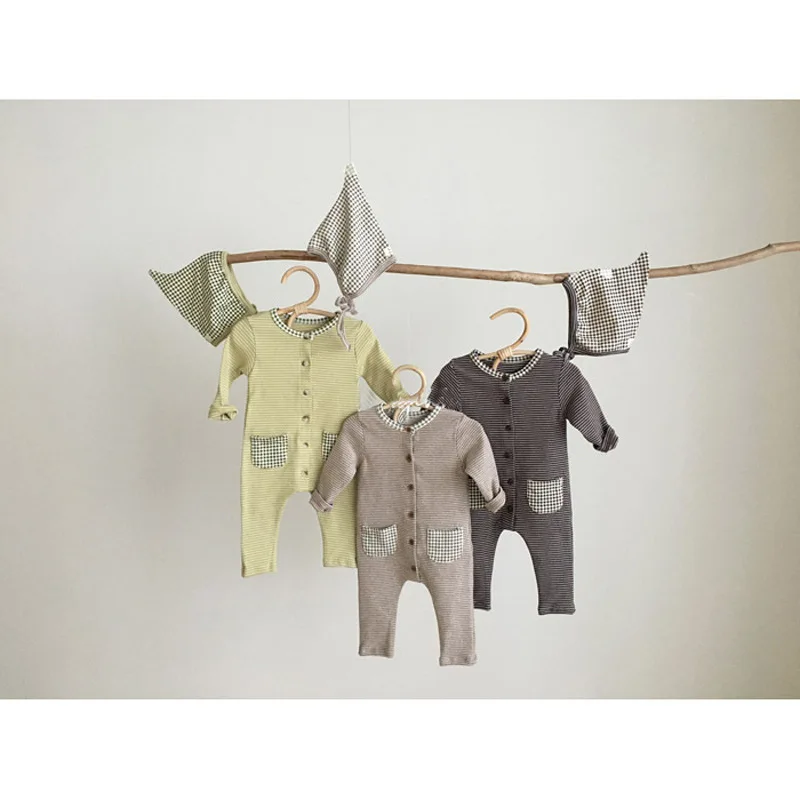 2021 Korean Newborn Baby Cotton Jumpsuit Boys Girls Striped Comfortable Long Sleeve Round Collar Romper
2021 Korean Newborn Baby Cotton Jumpsuit Boys Girls Striped Comfortable Long Sleeve Round Collar Romper
