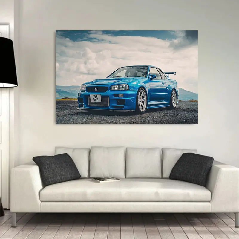 Supercar Posters Nissans Skyline GTR R34 Canvas Paintings Classic Wall Art Picture Posters Prints for Living Room Decor Unframed
Supercar Posters Nissans Skyline GTR R34 Canvas Paintings Classic Wall Art Picture Posters Prints for Living Room Decor Unframed