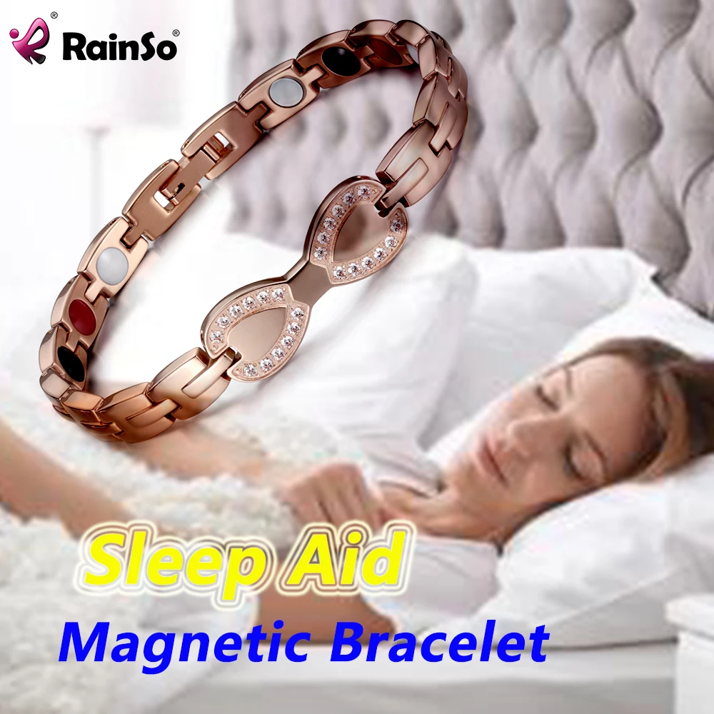 Rainso Stainless Steel Bracelets For Weman Energy Stone Magnetic Therapy Weight Loss Health Care Jewelry Gifts Wedding Accessory
Rainso Stainless Steel Bracelets For Weman Energy Stone Magnetic Therapy Weight Loss Health Care Jewelry Gifts Wedding Accessory