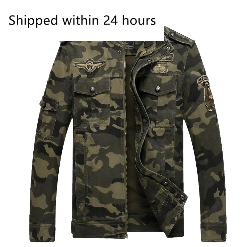 Autumn Mens Bomber Jackets Casual Man Camouflage Army Military Coats Mens Slim Outwear Windbreaker Jackets Clothing
Autumn Mens Bomber Jackets Casual Man Camouflage Army Military Coats Mens Slim Outwear Windbreaker Jackets Clothing