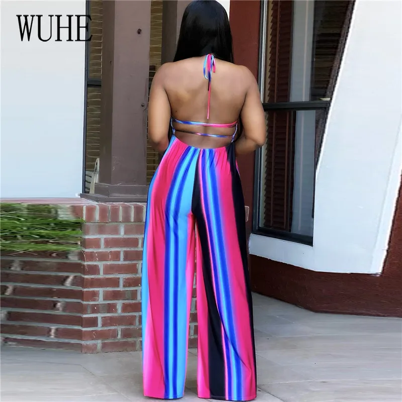 WUHE Multicolor Print Jumpsuits Halter Hollow Out Off Shoulder Sexy Open Back Sleeveless Nightclub Party Casual Women Overalls
WUHE Multicolor Print Jumpsuits Halter Hollow Out Off Shoulder Sexy Open Back Sleeveless Nightclub Party Casual Women Overalls