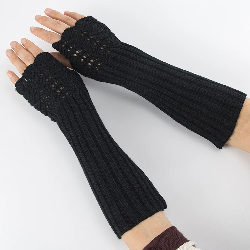 Elegant Women Fingerless Long Gloves Thumbhole Knit Arm Warmer Sleeve Elbow Length Soft Solid Color Mitten Winter 1 Pair
Elegant Women Fingerless Long Gloves Thumbhole Knit Arm Warmer Sleeve Elbow Length Soft Solid Color Mitten Winter 1 Pair
