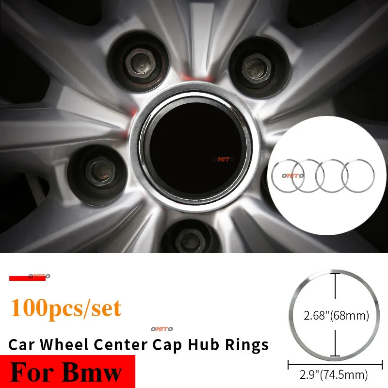 100pcs/lot 68mm 2.68" Aluminum Alloy Car Wheel Rim Hub Decoration Rings Sticker Decal For E60 E90 F10 F30 F15 E91 E92 E93
100pcs/lot 68mm 2.68" Aluminum Alloy Car Wheel Rim Hub Decoration Rings Sticker Decal For E60 E90 F10 F30 F15 E91 E92 E93