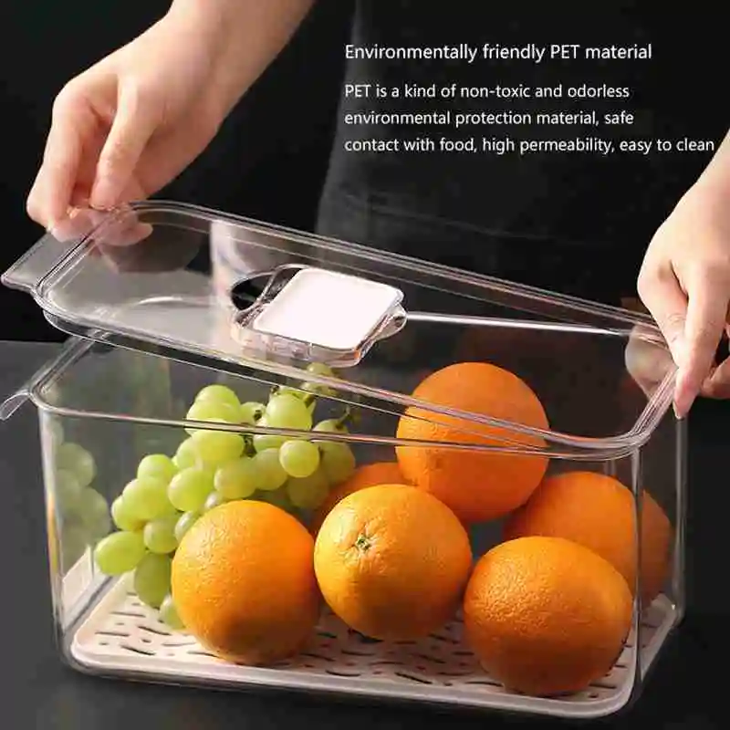 Refrigerator Food Storage Containers with Lids Kitchen Storage Seal Tank Plastic Separate Vegetable Fruit Fresh Box
Refrigerator Food Storage Containers with Lids Kitchen Storage Seal Tank Plastic Separate Vegetable Fruit Fresh Box