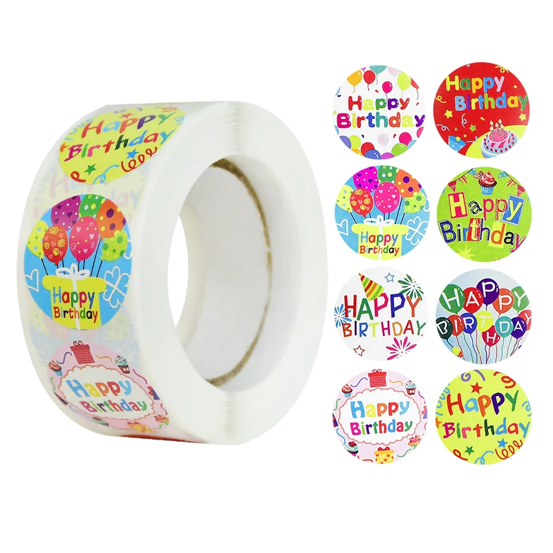 500pcs/roll Happy Birthday Stickers Self Adhesive Gift Bags Sealing Label Scrabooking Stationery Sticker Birthday Party Supplies
500pcs/roll Happy Birthday Stickers Self Adhesive Gift Bags Sealing Label Scrabooking Stationery Sticker Birthday Party Supplies