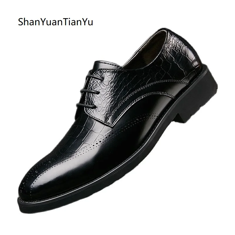 Style Fashion Italy Crocodile Shoes Men Wedding Party Oxfords Shoes for Men Brogue Genuine Leather Men's Derby Dress Shoes Men
Style Fashion Italy Crocodile Shoes Men Wedding Party Oxfords Shoes for Men Brogue Genuine Leather Men's Derby Dress Shoes Men