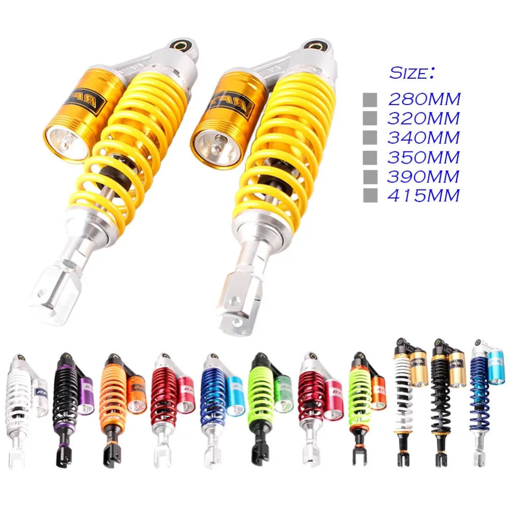 Motorcycle Scooter Nitrogen Shock Absorbers Rear Suspension For Yamaha Honda Suzuki 280mm 320mm 350mm 390mm 415mm U Type
Motorcycle Scooter Nitrogen Shock Absorbers Rear Suspension For Yamaha Honda Suzuki 280mm 320mm 350mm 390mm 415mm U Type