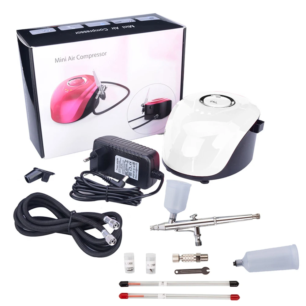 0.2/0.3/0.4mm Nozzle Airbrush Kit Dual Action Compressor With Air Brush Paint Spray Gun For Nail Art Make Up Air-brush
0.2/0.3/0.4mm Nozzle Airbrush Kit Dual Action Compressor With Air Brush Paint Spray Gun For Nail Art Make Up Air-brush