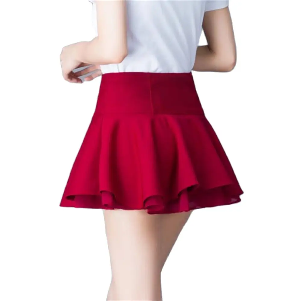 

Shorts Frill Soft And Comfortable Skorts High Waisted Culottes Solid Color Sexy Mini Jupe Womens Layered Ruffled Skirts Falda