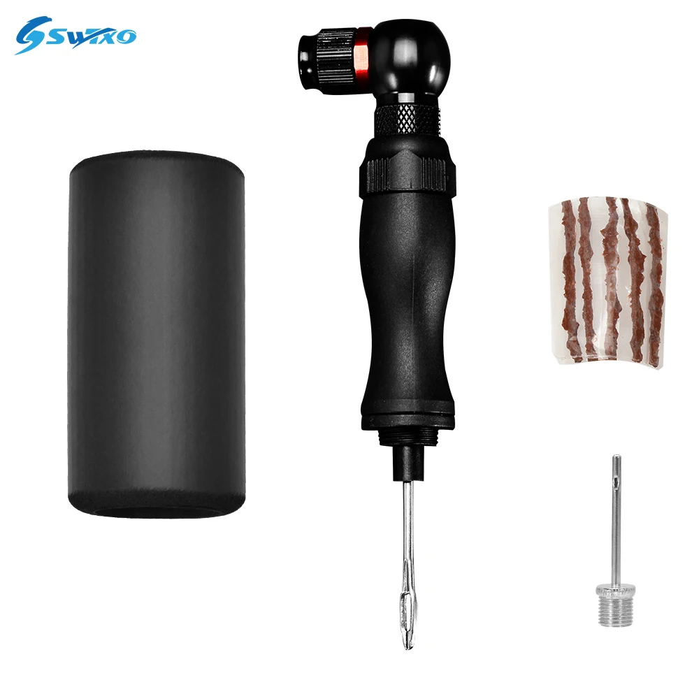 SWTXO 2 in 1 Mini CO2 Bike Pump Air Inflator Bicycle Schrader Presta Valve Adapter Bicycle Tubeless Tire Repair Tool Hand Pump
SWTXO 2 in 1 Mini CO2 Bike Pump Air Inflator Bicycle Schrader Presta Valve Adapter Bicycle Tubeless Tire Repair Tool Hand Pump