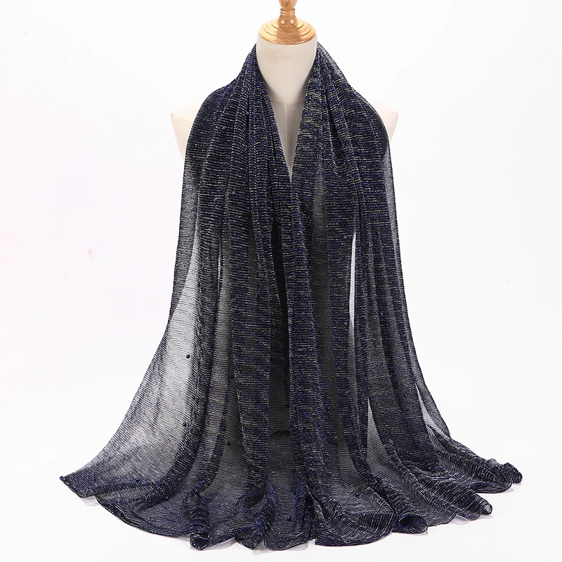 Shimmer Veils Hijab Scarf Shiny Pearls Beaded Crinkle Shawl Fashion Muslim Hijabs Women Maxi Scarves Shawls Islamic Scarf
Shimmer Veils Hijab Scarf Shiny Pearls Beaded Crinkle Shawl Fashion Muslim Hijabs Women Maxi Scarves Shawls Islamic Scarf