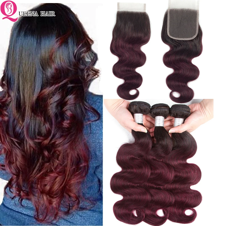 1B 99j Ombre Human Hair Bundles With Closure Body Wave Bundles With Closure Red 99j Brazilian Hair Weave 4 Bundles With Closure
1B 99j Ombre Human Hair Bundles With Closure Body Wave Bundles With Closure Red 99j Brazilian Hair Weave 4 Bundles With Closure