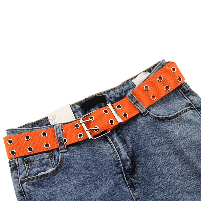 Fashion Canvas Belts Hollow Out Korean Style Hole Decoration Belt Designer Unisex Casual Solid Color Belts 130cm
Fashion Canvas Belts Hollow Out Korean Style Hole Decoration Belt Designer Unisex Casual Solid Color Belts 130cm