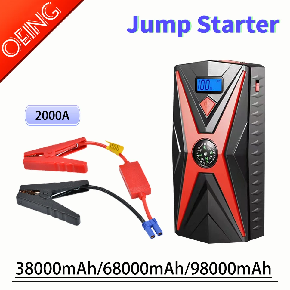 Car Jump Starter Power Bank 98000mAh 12V Starting Device Portable Emergency Car Booster Auto Car Battery Charger Gas
Car Jump Starter Power Bank 98000mAh 12V Starting Device Portable Emergency Car Booster Auto Car Battery Charger Gas