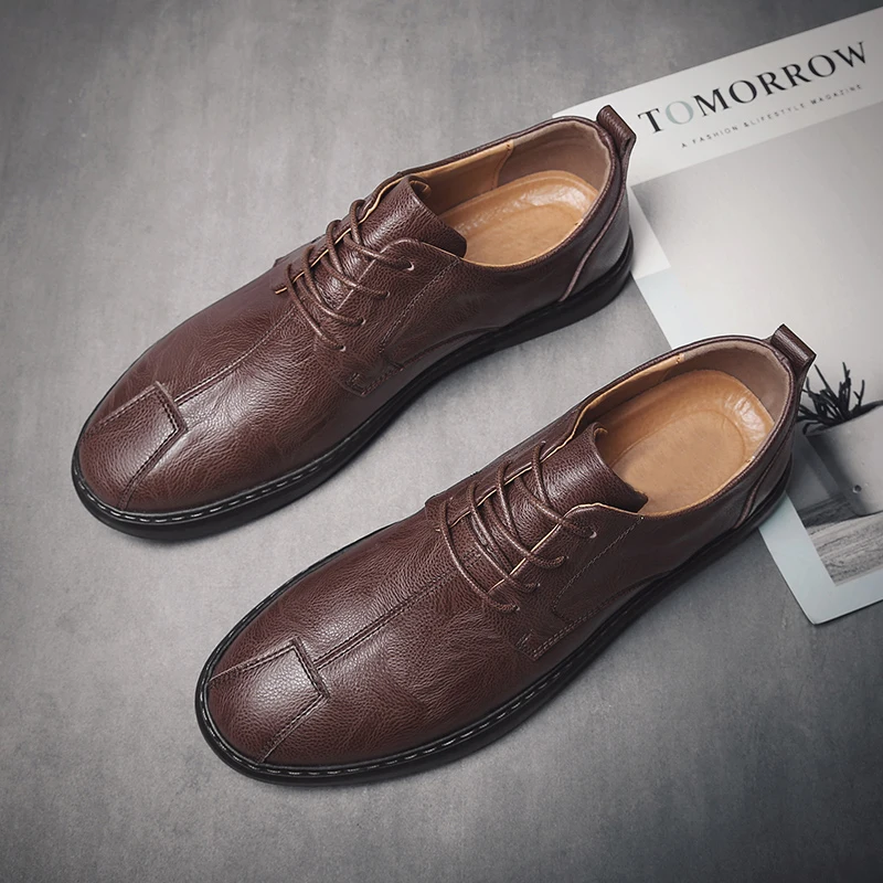 Men Leather Casual Shoes Comfortable Casual Shoes Men Breathable Man Fashion Sneakers Sports Zapatos Hombre Cuero Ocio
Men Leather Casual Shoes Comfortable Casual Shoes Men Breathable Man Fashion Sneakers Sports Zapatos Hombre Cuero Ocio