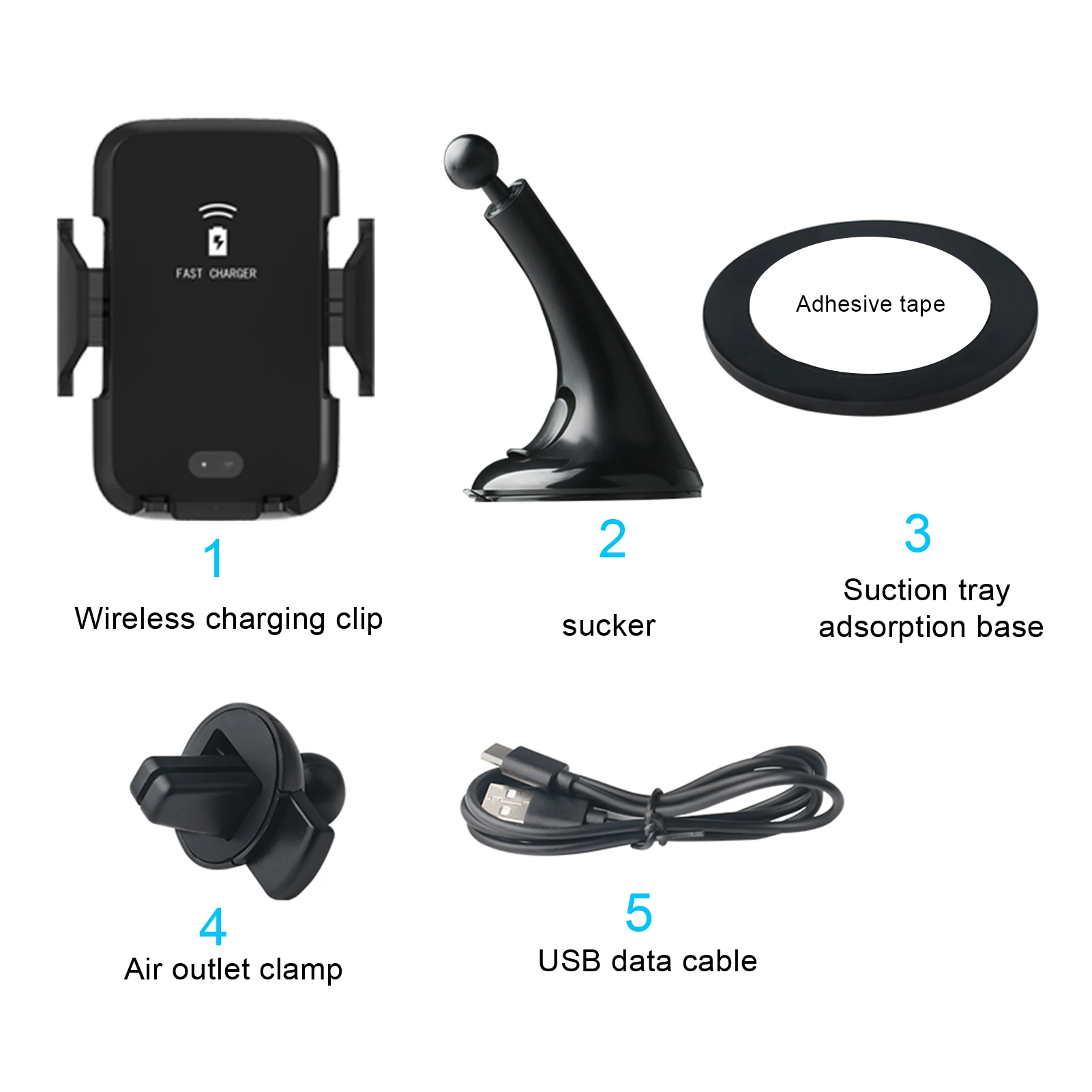 9V1.3A 5V/1A Wireless Smart Sensor Car Charger Air Vent Automatic Clamping Phone Holder Rack Quick Charge Car Accessories
9V1.3A 5V/1A Wireless Smart Sensor Car Charger Air Vent Automatic Clamping Phone Holder Rack Quick Charge Car Accessories