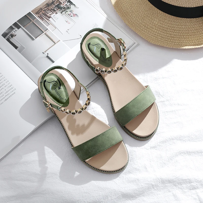 Sandals Women's Summer 2021 New Line With Fairy Flat Shoes Diamond Net Red Flat Heel Large And Small Women's Shoes
Sandals Women's Summer 2021 New Line With Fairy Flat Shoes Diamond Net Red Flat Heel Large And Small Women's Shoes