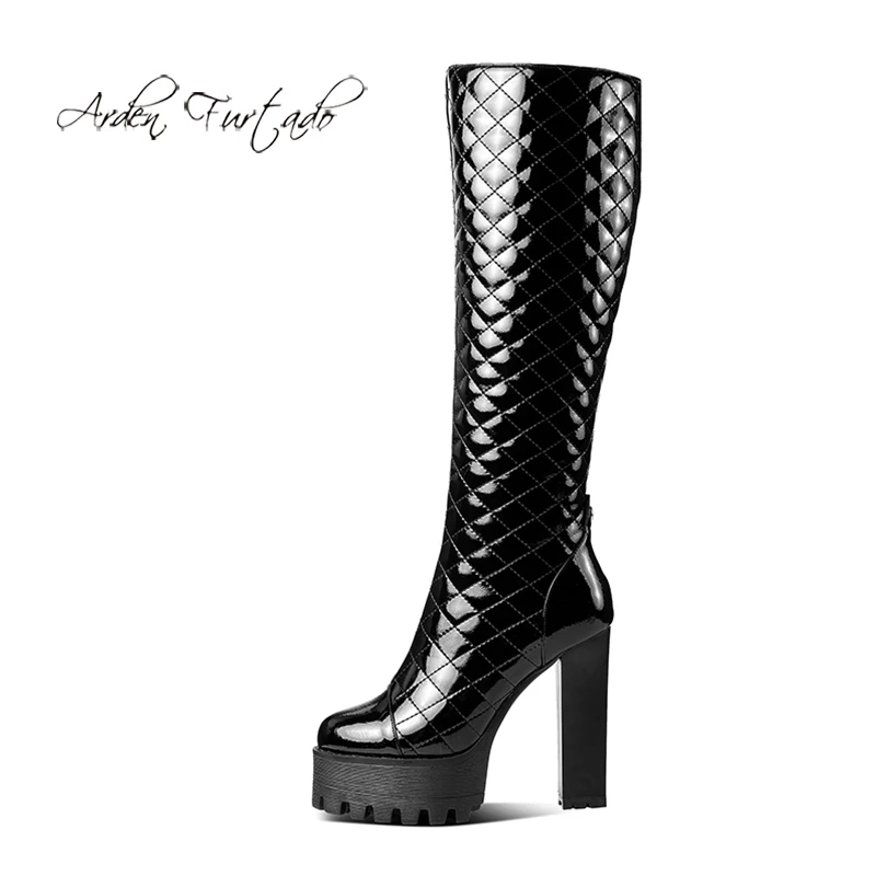 Arden Furtado 2021 Winter Fashion Women's Shoes Round toe Genuine leather Elegant Chunky heels Zipper ladies Knee high boots
Arden Furtado 2021 Winter Fashion Women's Shoes Round toe Genuine leather Elegant Chunky heels Zipper ladies Knee high boots