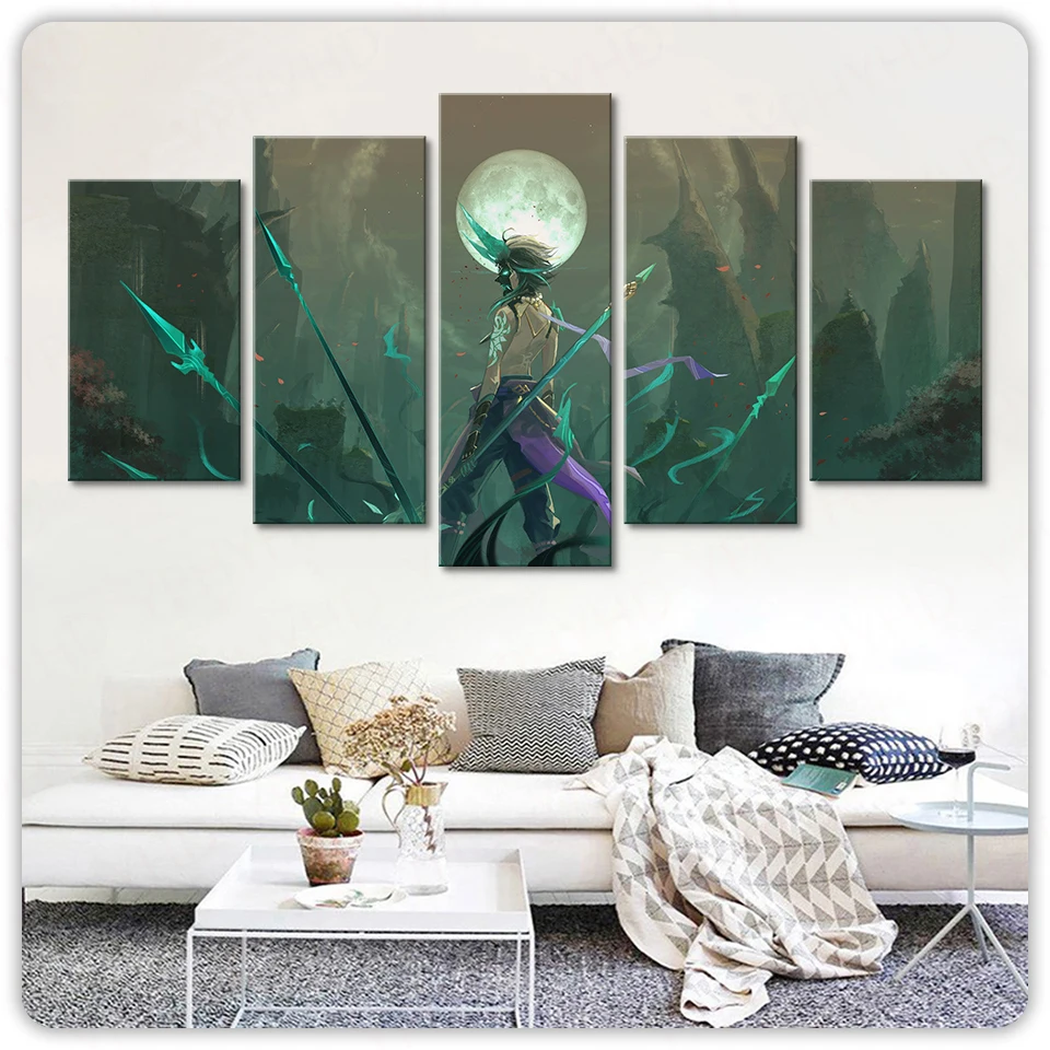 5 Panel Anime Genshin Impact xiao Game Modular Paintings HD Prints Posters Canvas Wall Art Pictures For Living Room Home Decor
5 Panel Anime Genshin Impact xiao Game Modular Paintings HD Prints Posters Canvas Wall Art Pictures For Living Room Home Decor