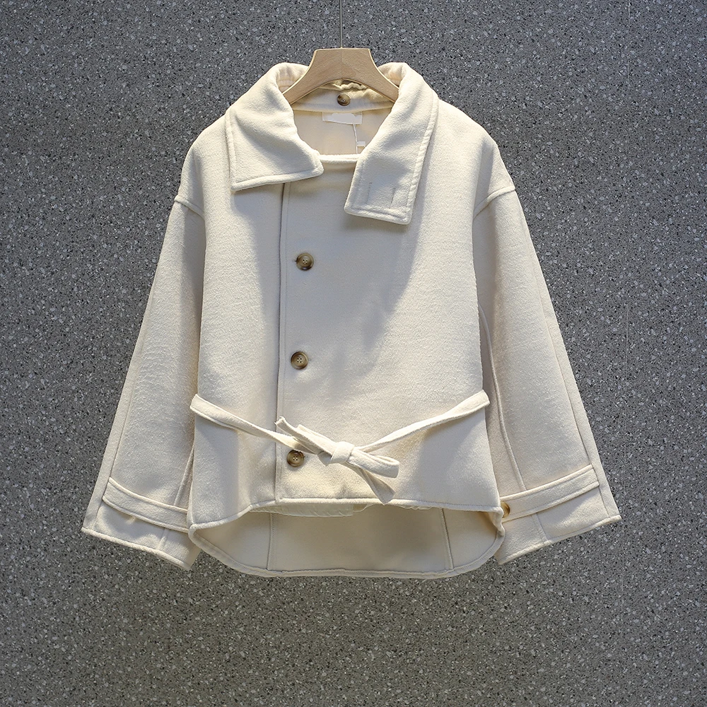 VANOVICH Korean Japan Style Pure Color Lace Stitching Asymmetric Jacket 2022 Autumn and Winter New Short Wool Coat for Women
VANOVICH Korean Japan Style Pure Color Lace Stitching Asymmetric Jacket 2022 Autumn and Winter New Short Wool Coat for Women