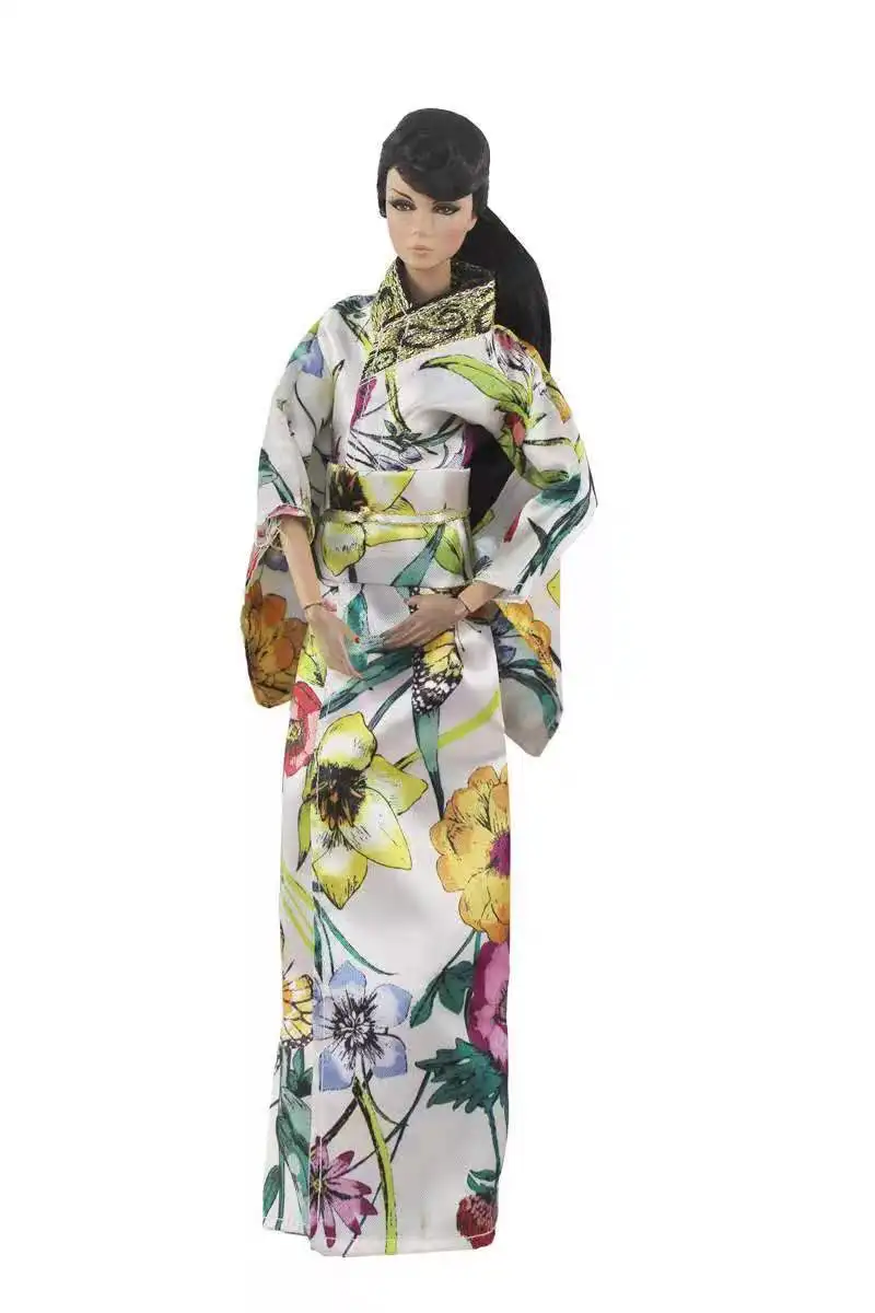 1/6 Cosplay Floral Japanese Robe Princess Clothes For Barbie Dress Traditional Kimono Long Yukata Costume 11.5" Doll Accessories
1/6 Cosplay Floral Japanese Robe Princess Clothes For Barbie Dress Traditional Kimono Long Yukata Costume 11.5" Doll Accessories