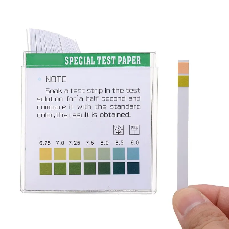 100pcs/box PH4.5-9.0 Alkalinity Hardness Test Paper For Water Saliva And Urine Testing PH Test Strip Indicator
100pcs/box PH4.5-9.0 Alkalinity Hardness Test Paper For Water Saliva And Urine Testing PH Test Strip Indicator