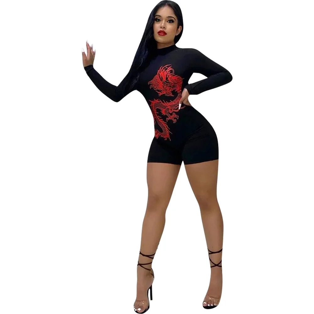 RStylish Women Sexy Pattern Print Long Sleeve O-Neck Stretch Back Hollow Out Summer 2021 Club Bodycon Romper
RStylish Women Sexy Pattern Print Long Sleeve O-Neck Stretch Back Hollow Out Summer 2021 Club Bodycon Romper