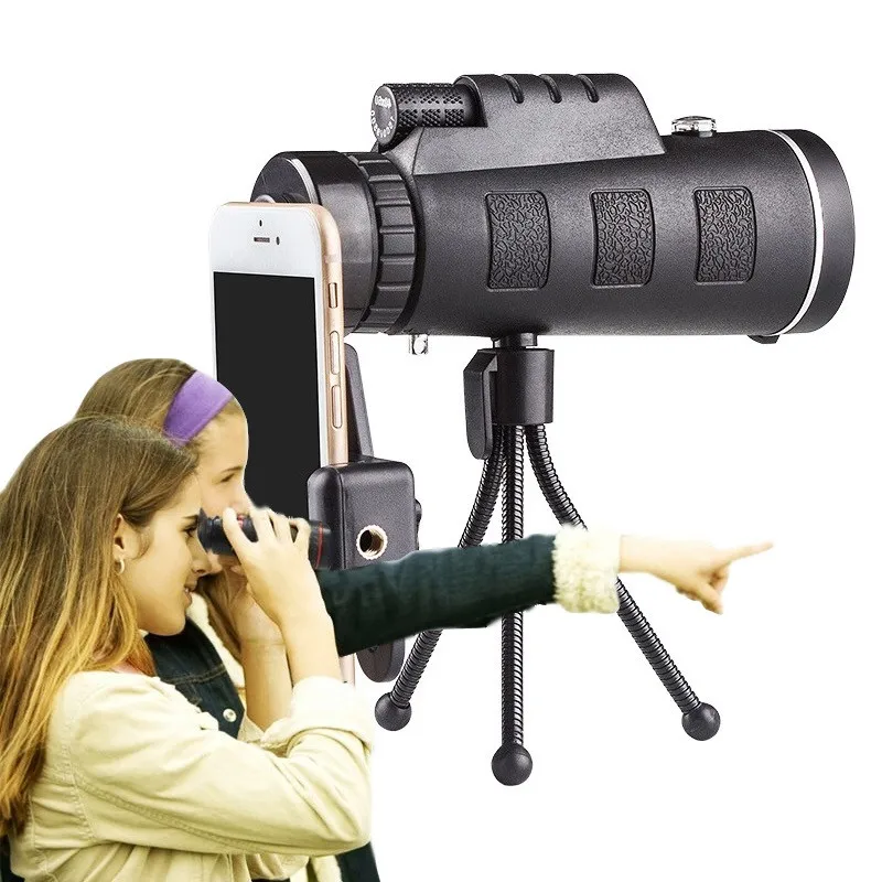 

40x60 HD Telescope Mobile Phone Zoom Camera Lens Optical Telescopes Telescopio Monocular Telephoto Lenses for Smartphone