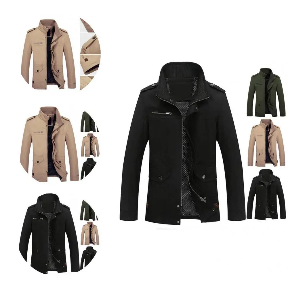 Men Coat Practical Slim Fit Autumn Spring Men Coat Zipper Closure Breathable Casual Men Jacket
Men Coat Practical Slim Fit Autumn Spring Men Coat Zipper Closure Breathable Casual Men Jacket
