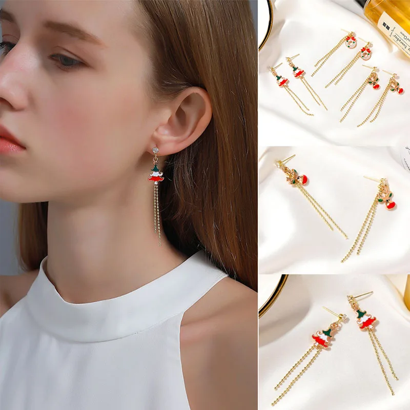 Moving Santa Claus Earrings Unusual Accessories For Christmas Party Girls Fashion Girlfriends Gift Drop Earrings For Woman
Moving Santa Claus Earrings Unusual Accessories For Christmas Party Girls Fashion Girlfriends Gift Drop Earrings For Woman