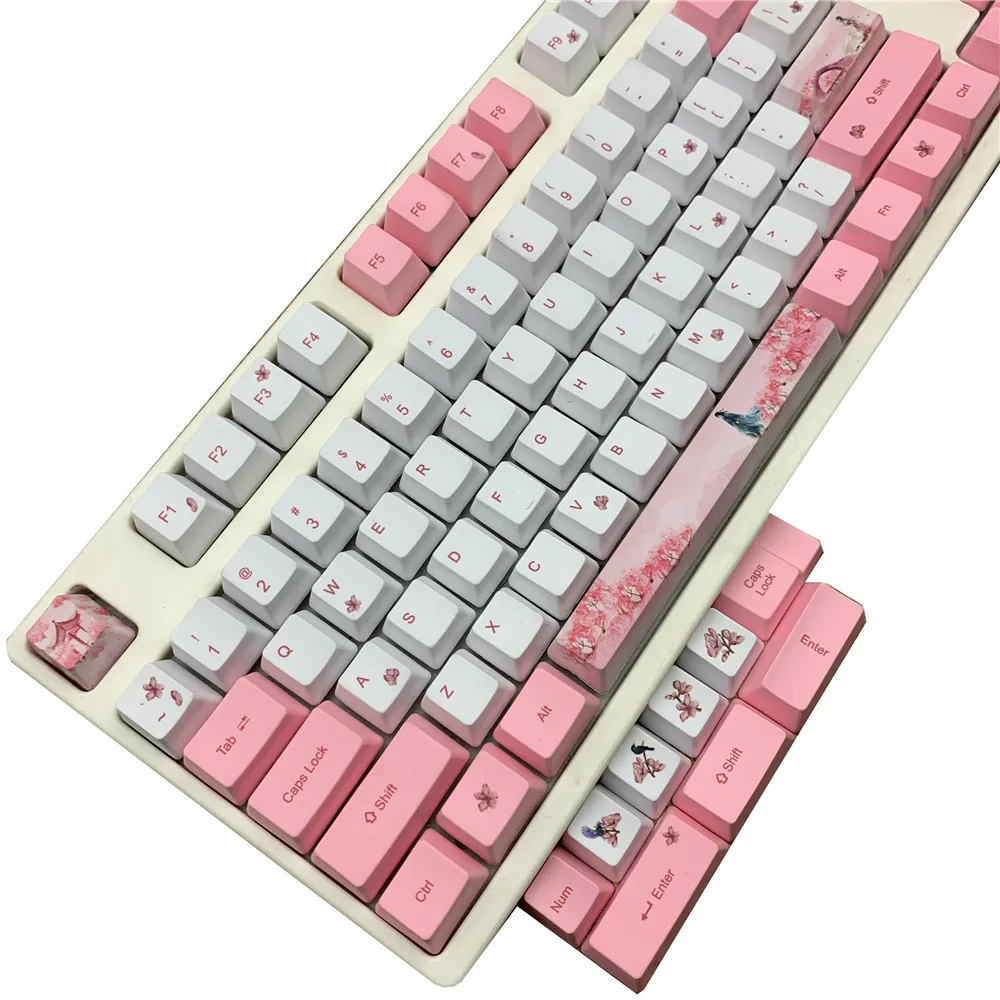 Набор механических колпачков для клавиатуры Sakura OEM PBT колпачки с сублимационной