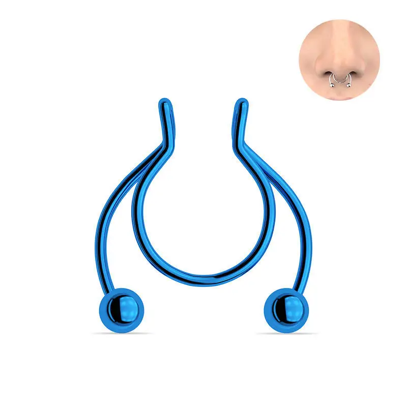 1pcs Nose ring 2021 new nose clip medical stainless steel hot sale nasal septum false nose ring piercing jewelry
1pcs Nose ring 2021 new nose clip medical stainless steel hot sale nasal septum false nose ring piercing jewelry