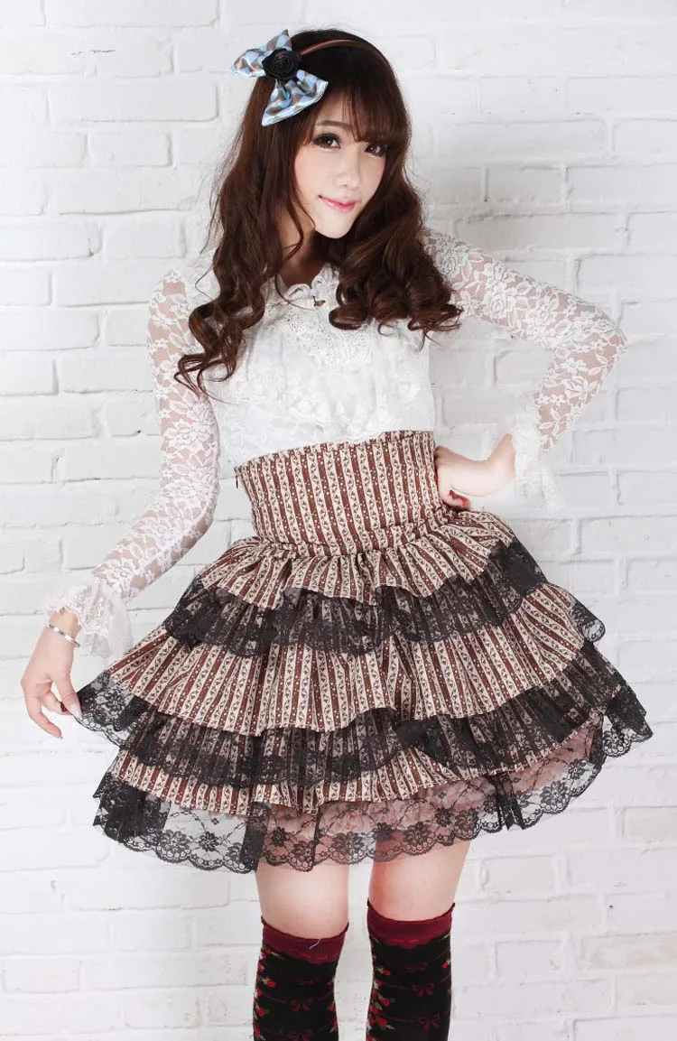 Princess sweet lolita skirts Originally Japanese Sweet Princess High-waist Lady bandage Cake Pleated Half-length skirts GZWY150
Princess sweet lolita skirts Originally Japanese Sweet Princess High-waist Lady bandage Cake Pleated Half-length skirts GZWY150
