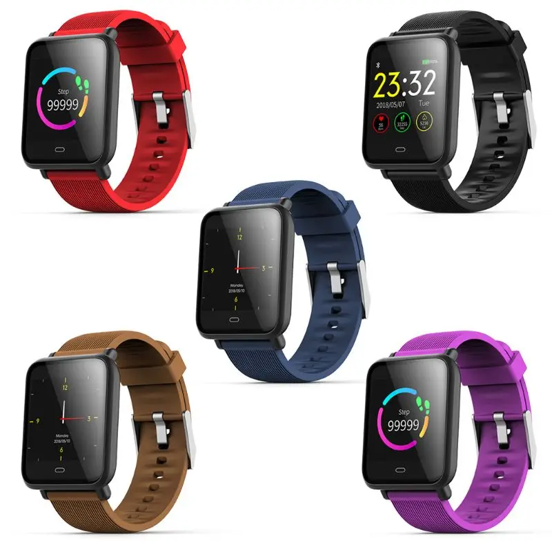 

Q9 Blood Pressure Heart Rate Monitor Smart Watch IP67 Waterproof Sport Fitness Trakcer Watch Men Women Smartwatch