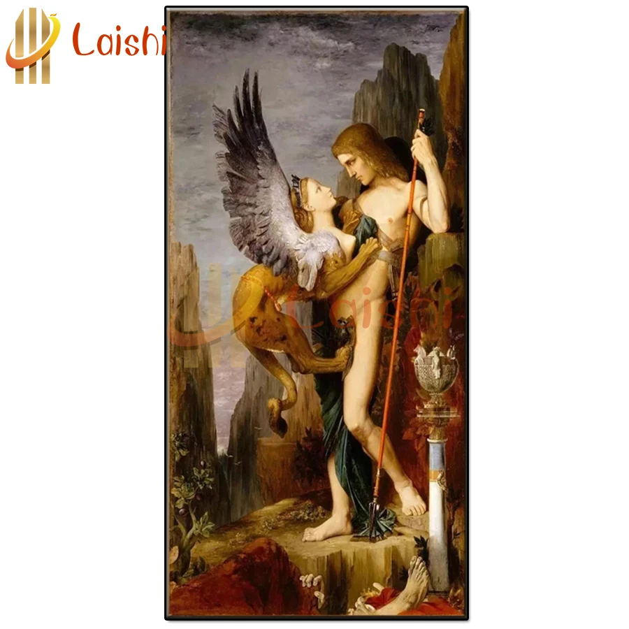 diamond painting Gustave Moreau Oedipus and the Sphinx full square round drills diamond embroidey diamond picture mosaic decor
diamond painting Gustave Moreau Oedipus and the Sphinx full square round drills diamond embroidey diamond picture mosaic decor