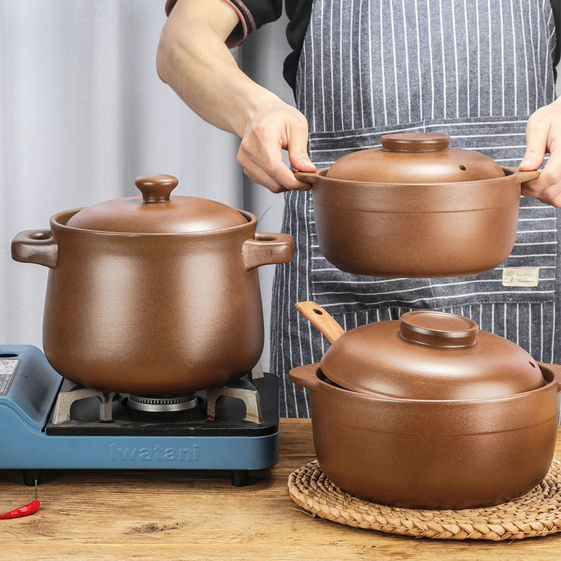 0.8L 1.2L 1.6L Casserole Clay Casserole High Temperature Resistant Household Open Flame Unglazed Stew Pot Soup Porridge 
0.8L 1.2L 1.6L Casserole Clay Casserole High Temperature Resistant Household Open Flame Unglazed Stew Pot Soup Porridge