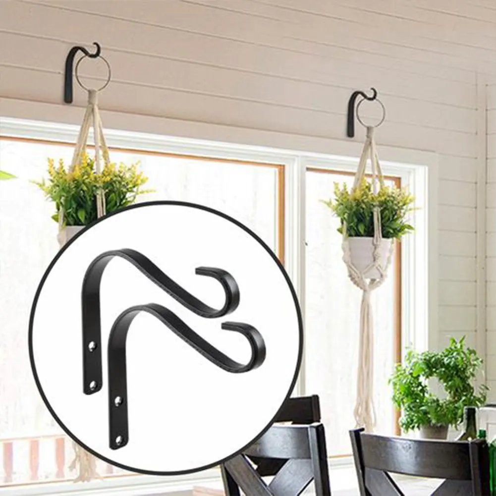 2Pcs Wall Hanging Flowerpot Bracket Iron Hooks Metal Lantern Bracket Hanger For Hanging Plants Bird Feeders Plants Pots Hooks
2Pcs Wall Hanging Flowerpot Bracket Iron Hooks Metal Lantern Bracket Hanger For Hanging Plants Bird Feeders Plants Pots Hooks