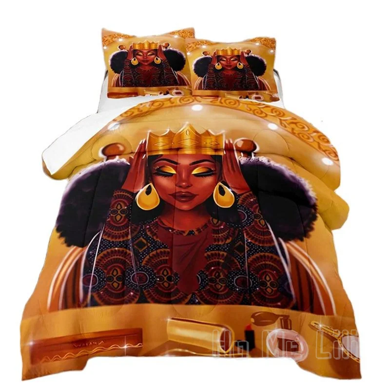 African American Comforter Set Black Beauty Girls Woman Duvet Cover By Ho Me Lili Bedspread Decoration Room Decor
African American Comforter Set Black Beauty Girls Woman Duvet Cover By Ho Me Lili Bedspread Decoration Room Decor
