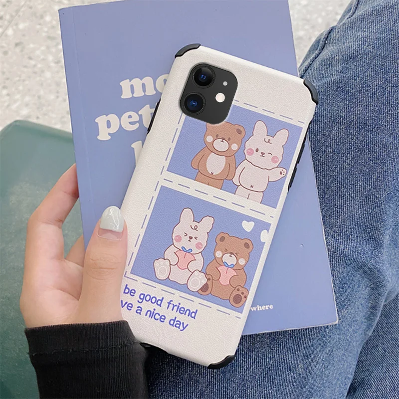 Little Bear And Bunny Phone Case For iPhone 12 Pro Max Mini 11 Pro Max X XS XR XSMAX SE2020 8 8Plus 7 7Plus 6 6S Plus Cover
Little Bear And Bunny Phone Case For iPhone 12 Pro Max Mini 11 Pro Max X XS XR XSMAX SE2020 8 8Plus 7 7Plus 6 6S Plus Cover