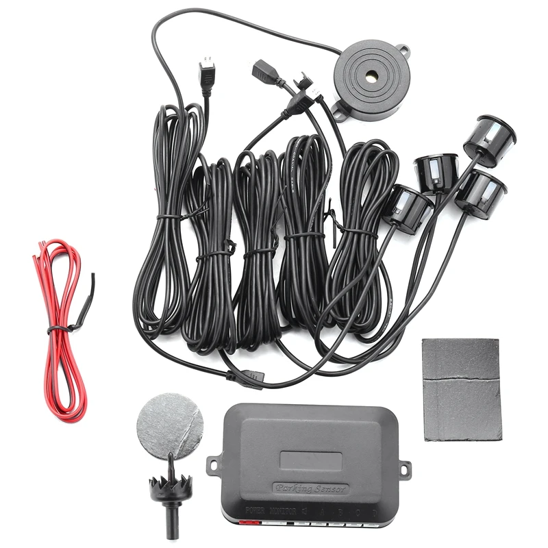 Car Parking Sensor Parktronic 4 Sensors 22 Mm With Buzzer Reverse Backup Radar Buzzer System
Car Parking Sensor Parktronic 4 Sensors 22 Mm With Buzzer Reverse Backup Radar Buzzer System