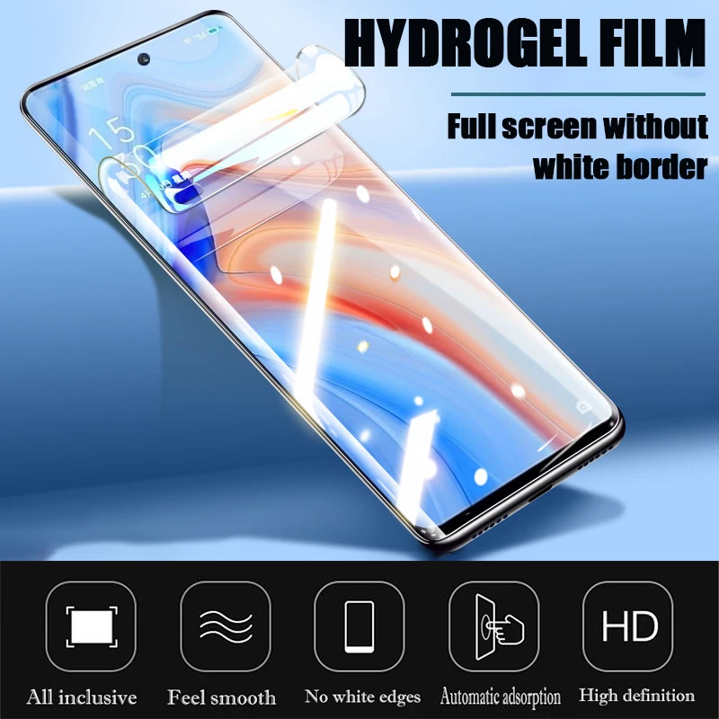 Гидрогелевая пленка для OPPO A9 A5 2020 F5 F7 A3S A5S K5 3D протектор экрана Realme 7 X7 X2 X50 3 5 Pro XT V5 C3