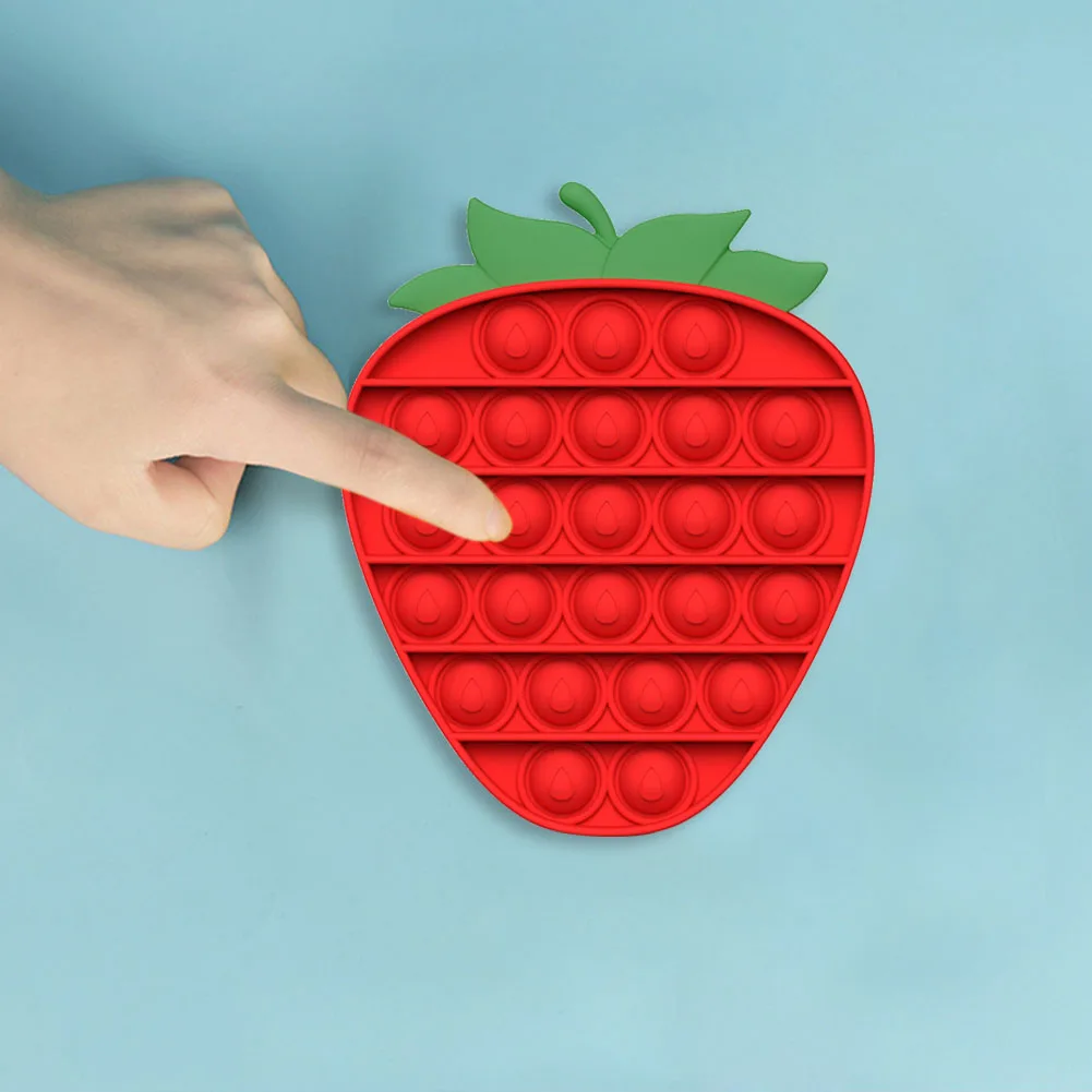 Push Bubbles Fidget Toys Cartoon Fruit Shape Ice Cream Color Anti-stress Soft Sensory Toys Puzzle Relieve Stress Squeeze Toys
Push Bubbles Fidget Toys Cartoon Fruit Shape Ice Cream Color Anti-stress Soft Sensory Toys Puzzle Relieve Stress Squeeze Toys