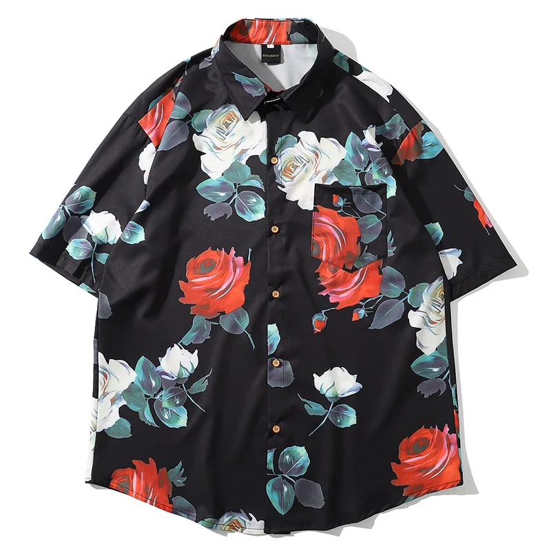 Leviortin Fashion Shirt for Mens Rose Floral Print Loose Blouse Dress Hawaiian Shirts Casual Short Sleeve Shirts
Leviortin Fashion Shirt for Mens Rose Floral Print Loose Blouse Dress Hawaiian Shirts Casual Short Sleeve Shirts