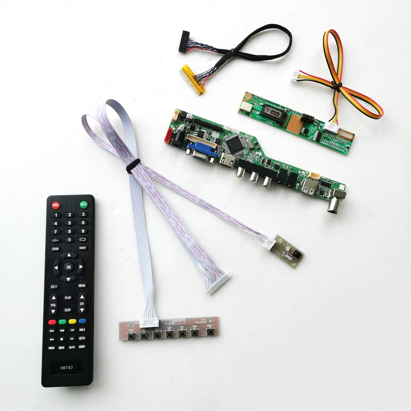 For LP150X08-TLA4/TLA6 Remote+Inverter+keyboard LCD display panel 1CCFL 30Pin LVDS VGA AV USB RF T.V56 controller board Kit
For LP150X08-TLA4/TLA6 Remote+Inverter+keyboard LCD display panel 1CCFL 30Pin LVDS VGA AV USB RF T.V56 controller board Kit