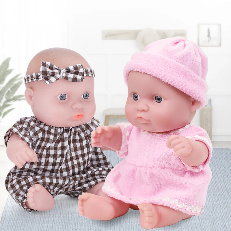 8 дюймов Кукла реборн игрушки Реалистичные куклы Bebe силиконовая резина тело в