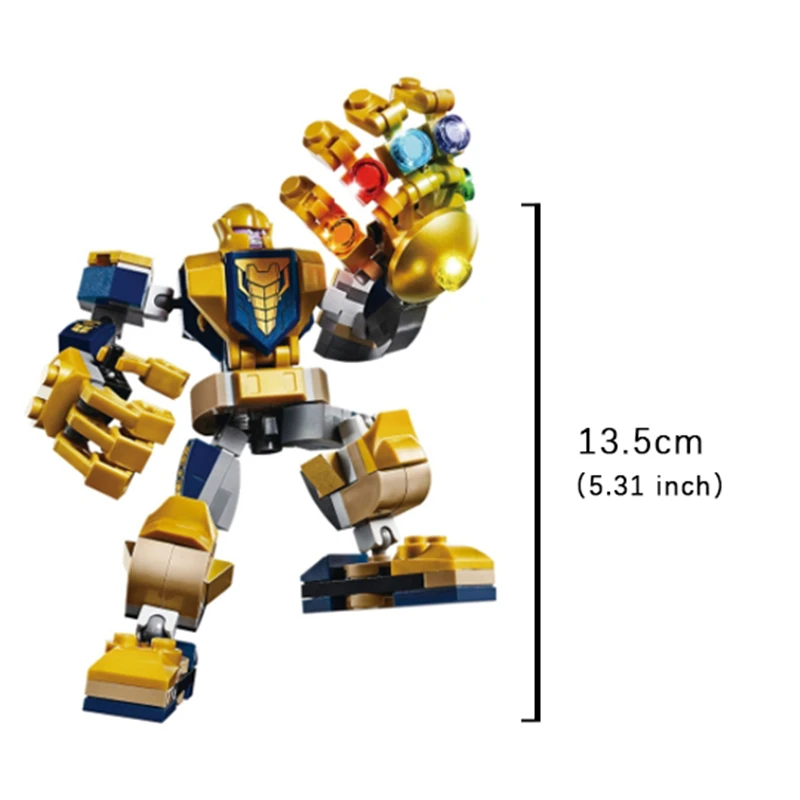 Thanos Marvel Avengers Star Wars Black Warrior Iron Man Homem Aranha Figure brinquedos Toy Building Block Action Assembly
Thanos Marvel Avengers Star Wars Black Warrior Iron Man Homem Aranha Figure brinquedos Toy Building Block Action Assembly