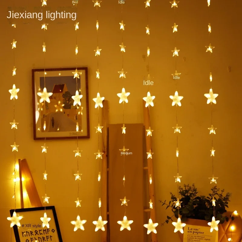 Pearl Star bright color curtain lamp string waterfall flashing lamp sky star room decoration bedroom balcony net red layout
Pearl Star bright color curtain lamp string waterfall flashing lamp sky star room decoration bedroom balcony net red layout