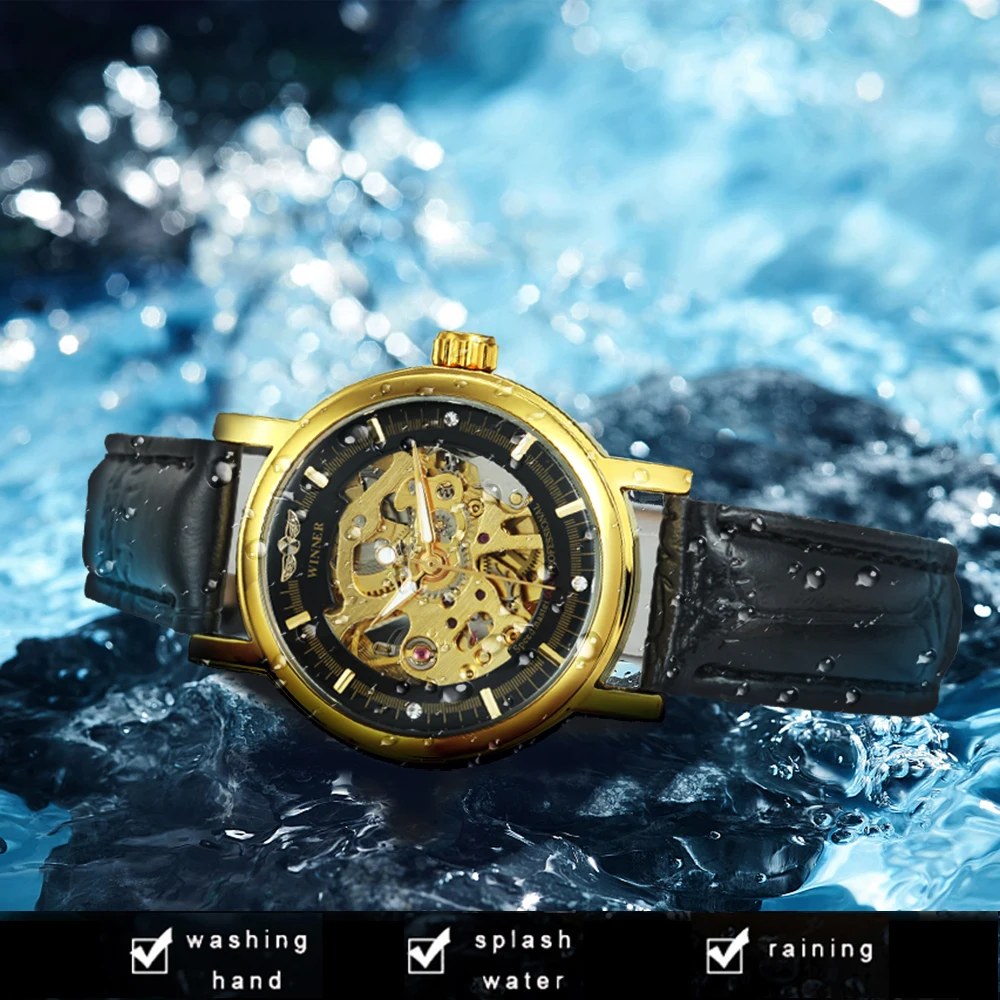 WINNER Official 2020 Automatic Watch Women Luxury Top Brand Skeleton Mechanical Wristwatch Leather Strap Fashion Casual Watches
WINNER Official 2020 Automatic Watch Women Luxury Top Brand Skeleton Mechanical Wristwatch Leather Strap Fashion Casual Watches