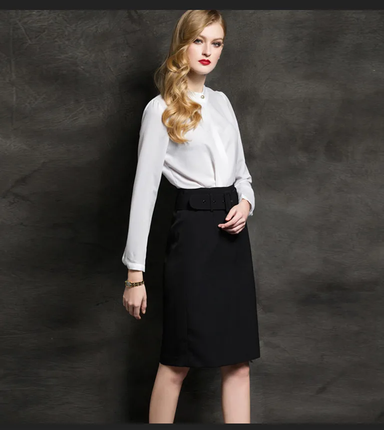 Women Set Long Sleeve Luxury Blouse Top Midi Pencil Skirt Suits Office Lady Elegant Formal Business Work Wear Two Pieces Outfits
Women Set Long Sleeve Luxury Blouse Top Midi Pencil Skirt Suits Office Lady Elegant Formal Business Work Wear Two Pieces Outfits